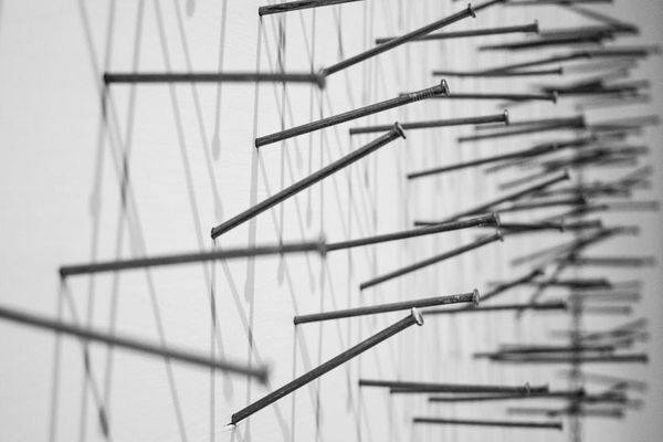 Abstract geometric sequence representing a structured process.